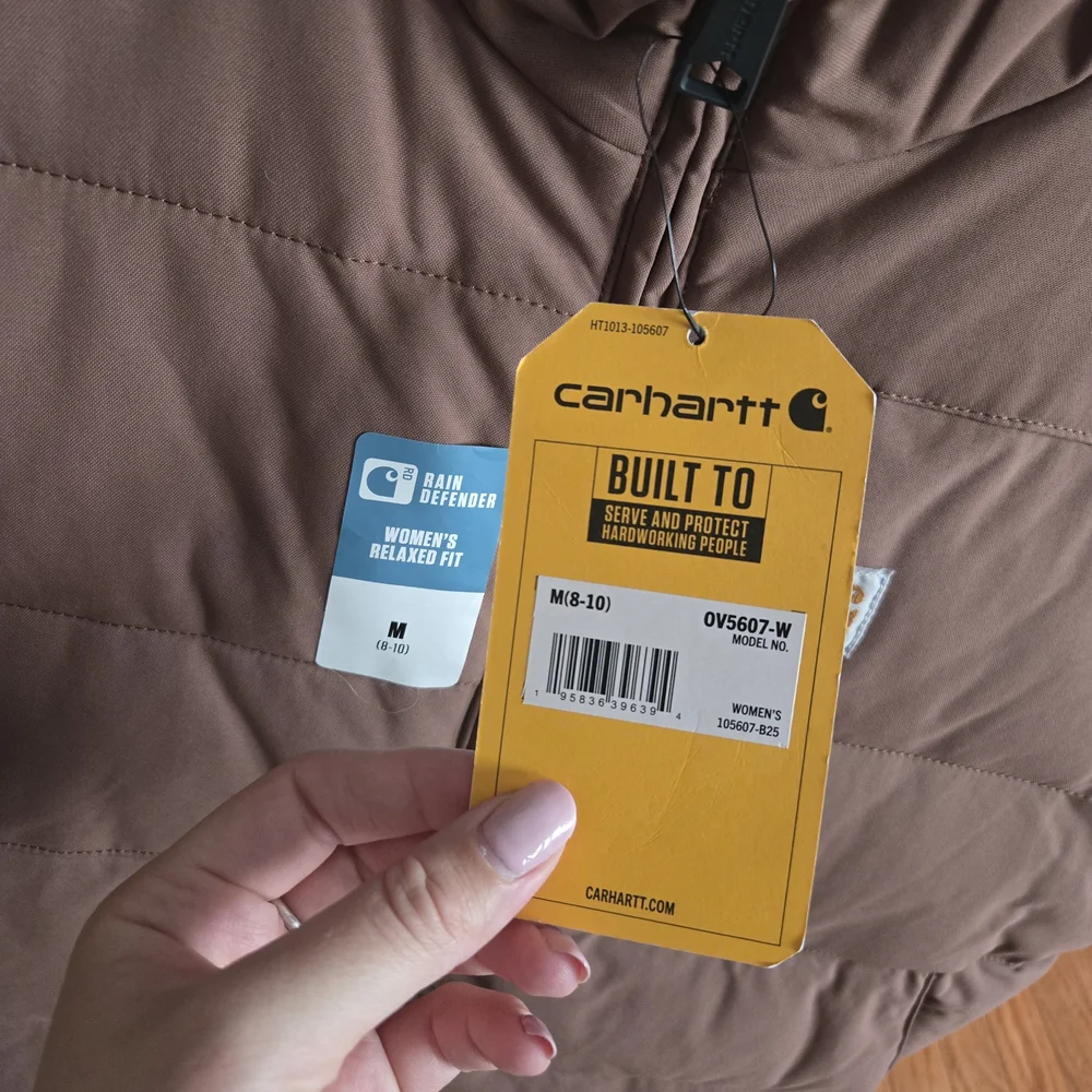 Carhartt Women's Montana Relaxed Fit Insulated Vest - Tan and Pink - Picture 4 of 7